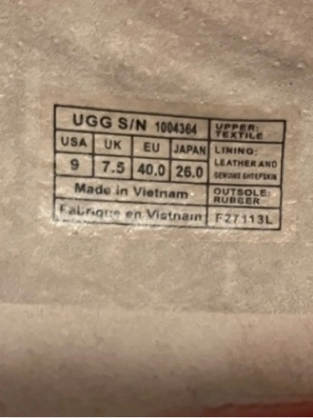 UGG Australia Alloway Red White Stripe Fabric Women's Slip-On Flat Shoes Sz 9